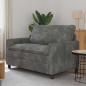 Preview: ARDEBO.de - Sofa Hellgrau 126 x 81 x 87,5 cm Polyester