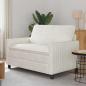Preview: ARDEBO.de - Sofa Creme 126 x 81 x 87,5 cm Polyester