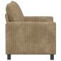 Preview: Sofa Taupe 126 x 81 x 87,5 cm Polyester