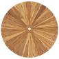 Preview: Klappbarer Gartentisch Natur Ø 110 x 75 cm Massivholz Teak