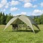 Preview: Campingzelt mit Regenhaube wasserdicht 4 Personen Olivgrün