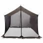 Preview: Camping-Tarp mit Netzwänden Braun Grau 340 x 260 x 220 cm