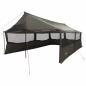 Preview: Familienzelt Braun grau 600 x 402 x 268 cm Polyester und Stahl