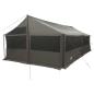 Preview: Familienzelt Braun grau 600 x 402 x 268 cm Polyester und Stahl