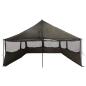 Preview: Familienzelt Braun grau 600 x 402 x 268 cm Polyester und Stahl