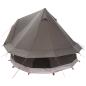 Preview: Tipi Zelt 4 Personen Braun Grau Polyester und Stahl