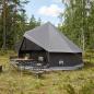 Preview: ARDEBO.de - Tipi Zelt 8 Personen Braun Grau Polyester und Stahl