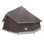 Preview: Tipi Zelt 8 Personen Braun Grau Polyester und Stahl