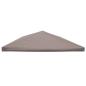 Preview: Pavillon Abdeckung Taupe 300 x 300 cm Polyester und Stahl