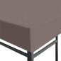 Preview: Pavillon Abdeckung Taupe 300 x 300 cm Polyester und Stahl