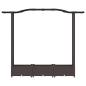 Preview: Hochbeet mit Rankgitter und Dach Braun 169 x 40 x 123 cm PP