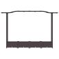 Preview: Hochbeet mit Rankgitter und Dach Braun 207 x 40 x 123 cm PP