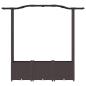 Preview: Hochbeet mit Rankgitter und Dach Braun 164 x 40 x 138 cm PP