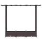 Preview: Hochbeet mit Rankgitter und Dach Braun 164 x 40 x 121 cm PP