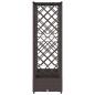 Preview: Hochbeet mit Rankgitter und Dach Braun 203 x 40 x 121 cm PP