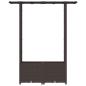 Preview: Hochbeet mit Rankgitter und Dach Braun 124,5 x 40 x 136 cm PP