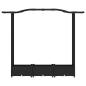 Preview: Hochbeet mit Rankgitter und Dach Schwarz 169 x 40 x 123 cm PP