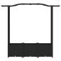 Preview: Hochbeet mit Rankgitter und Dach Schwarz 164 x 40 x 138 cm PP