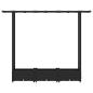 Preview: Hochbeet mit Rankgitter und Dach Schwarz 164 x 40 x 121 cm PP