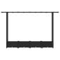Preview: Hochbeet mit Rankgitter und Dach Schwarz 203 x 40 x 121 cm PP