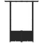 Preview: Hochbeet mit Rankgitter und Dach Schwarz 124,5 x 40 x 136 cm PP