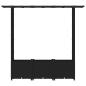 Preview: Hochbeet mit Rankgitter und Dach Schwarz 162,5 x 40 x 136 cm PP