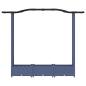 Preview: Hochbeet mit Rankgitter und Dach Grau 169 x 40 x 123 cm PP
