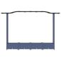 Preview: Hochbeet mit Rankgitter und Dach Grau 207 x 40 x 123 cm PP