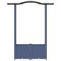 Preview: Hochbeet mit Rankgitter und Dach Grau 125 x 40 x 138 cm PP