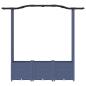 Preview: Hochbeet mit Rankgitter und Dach Grau 164 x 40 x 138 cm PP