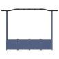Preview: Hochbeet mit Rankgitter und Dach Grau 204 x 40 x 138 cm PP