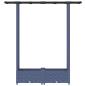 Preview: Hochbeet mit Rankgitter und Dach Grau 122,5 x 40 x 121 cm PP