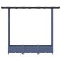 Preview: Hochbeet mit Rankgitter und Dach Grau 164 x 40 x 121 cm PP