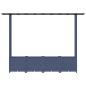 Preview: Hochbeet mit Rankgitter und Dach Grau 203 x 40 x 136 cm PP