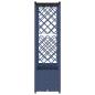 Preview: Hochbeet mit Rankgitter und Dach Grau 203 x 40 x 136 cm PP