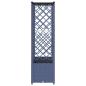 Preview: Hochbeet mit Rankgitter und Dach Grau 202 x 40 x 136 cm PP