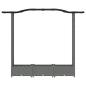 Preview: Hochbeet mit Rankgitter und Dach Hellgrau 169 x 40 x 123 cm PP