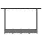 Preview: Hochbeet mit Rankgitter und Dach Hellgrau 203 x 40 x 121 cm PP