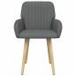 Preview: Esszimmerstühle 2 Stk. Stoff Dunkelgrau 56,5 x 50 x 87,5 cm