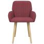 Preview: Esszimmerstühle 2 Stk. Stoff Weinrot 56,5 x 50 x 87,5 cm