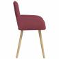 Preview: Esszimmerstühle 2 Stk. Stoff Weinrot 56,5 x 50 x 87,5 cm