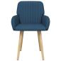 Preview: Esszimmerstühle 2 Stk. Stoff Blau 56,5 x 50 x 87,5 cm