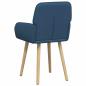 Preview: Esszimmerstühle 2 Stk. Stoff Blau 56,5 x 50 x 87,5 cm