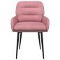 Preview: Esszimmerstühle 2 Stk. Samt Rosa 59 x 59,5 x 90 cm