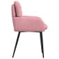 Preview: Esszimmerstühle 2 Stk. Samt Rosa 59 x 59,5 x 90 cm