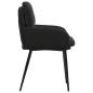 Preview: Esszimmerstühle 2 Stk. Samt Schwarz 59 x 59,5 x 90 cm