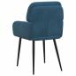 Preview: Esszimmerstühle 2 Stk. Samt Blau 59 x 59,5 x 90 cm