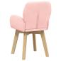 Preview: Drehstuhl Esszimmer 2 Stk. Bouclé Rosa 54 x 58 x 87 cm