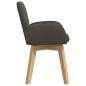 Preview: Drehstuhl Esszimmer 2 Stk. Bouclé Dunkelgrau 54 x 58 x 87 cm
