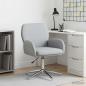 Preview: ARDEBO.de - Drehstuhl 54 x 58 x 90 cm Hellgrau Stoff